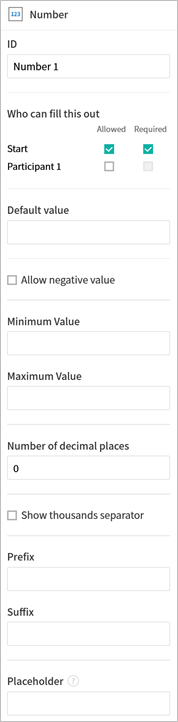 Number field properties